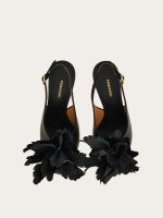 Ferragamo Flower embellished slingback - Image 5